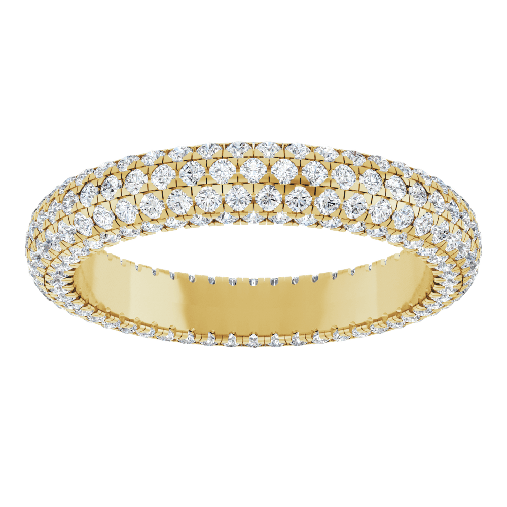 14KT Gold 1 3/8 CTW Lab-Grown Diamond Eternity Band - Image 4