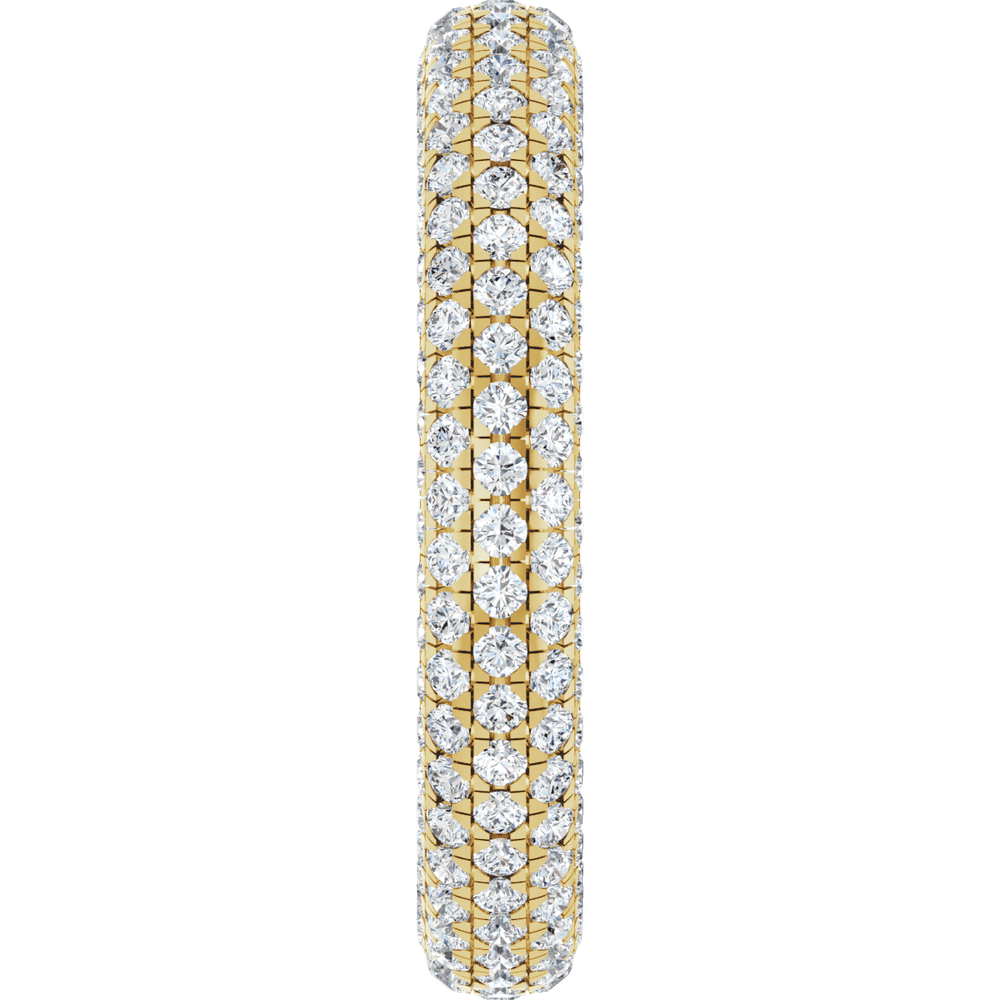 14KT Gold 1 3/8 CTW Lab-Grown Diamond Eternity Band - Image 5