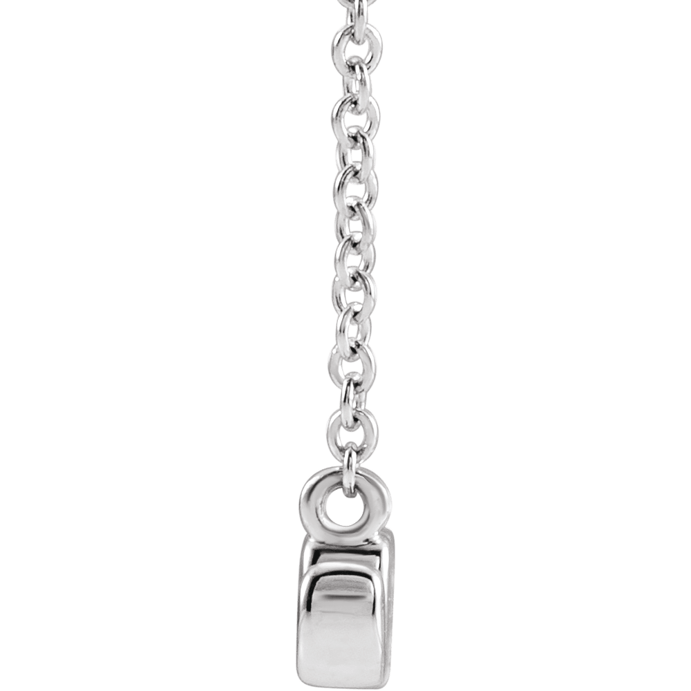 14KT Gold Petite Mom Script Necklace - Image 2